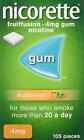 Nicorette Fruit Fusion Stop Smoking Aid Chewing Gum 4mg 105pieces-fruitfusion