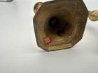 Vintage Solid Brass Chamber Stick Candleholders Pair Handmade India Heavy