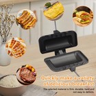 Hot Sandwich Maker hot Dog 12 X 5 59 X 1 65 Inches  Black   Silver