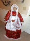  Vacuum Cleaner Cover Soft Sculpture Apple Annie Lace Apron