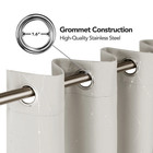 Beige Blackout Curtains And Drapes 84 Inch Length 2 Panels Set Bedroom Grommet C