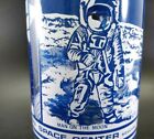 Vintage Nasa Johnson Space Center Glass Tall Cup Glass Man On The Moon