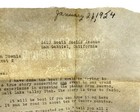 Typed Letter By Ammon Mishic Mcfate To His Niece Karen Downie In 1924 Very Rare