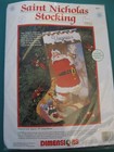 Dimensions 16    Crewel Christmas Stocking Kit Saint Nicholas   8077 Nip