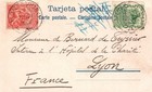Gruss Aus Montevideo Uruguay Postcard To France Solis Theatre Plaza 1900