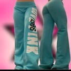  Love Pink Black Lounge Sweatpants
