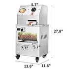 110v Electric Sugar Cane Ginger Juicer 661lbs h Output 3-roller 2 4  Large Inlet