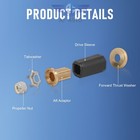 For Mercury Mercruiser Alpha Propeller Hub Kit Flo-torq 2 Ii   835257k1 835257q1