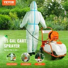 Vevor Battery Powered Lawn Sprayer Cart Sprayer 15 Gal Tank W  Wheels 0-90 Psi