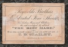 Anthropomorphic Victorian Trade Card Pig Rabbits Duck Reynolds Bros Shoes Utica