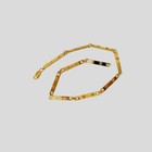 Handcrafted 9 Inch Solid  Bars Anklet Bracelet Authentic 1 20 14k Gold Filled