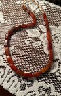 Vintage Agate Carnelian Bead Necklace