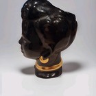 Vintage Mid-century African Woman Head Vase Sculpture Planter Joan Lea Creations