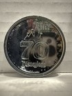 Disney Tomorrowland Space Mountain Disneyland 70th Anniversary Silver Coin New