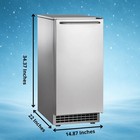 New 15    Scotsman 65 Lb Air Cooled Undercounter Ice Maker Machine Bin Cu50ga-1