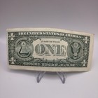 Error  1 Dollar Miscut Misaligned Off Center  1 Dollar Federal Reserve Note 