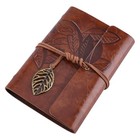 A7 Pu Leather Diary Vintage Writing Travel Business Work Notepad With Brown