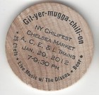 Ny Chilifest 2012  Chelsea Market  New York Chili Fest  Token  Wooden Nickel