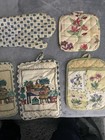 Set Of 7 Vintage 100  Cotton Pot Holders-50   s And 60   s