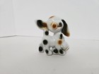 3-inch-tall Ceramic Made In Japan Spotted Dog With Puppy Figurine