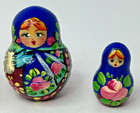 Vintage 5 Piece Russian Nesting Dolls Wood Hand Painted