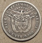 1904 Panama 10 Centesimos  900 Silver Coin Philadelphia Mint Excellent