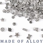 300pcs Silver Spacer Beads For Jewelry Making Metal Tibetan Antique Beads Bra   