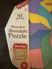 Fisher-price Wooden Mandala Puzzle 41 Pieces Multicolor Ages 3  Art Hxt94