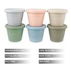 Pandaear 6 Pack Silicone Baby Food Storage Containers  4 Oz Small Food Container