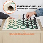 20  Tournament Chess Board Set Foldable Portable Silicone Chess Game Gift