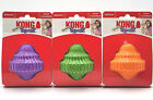 Kong Squeezz Orbitz Spin Top Small medium Squeaky Dog Fetch Toy  pick Color 
