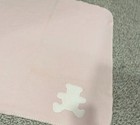 Blankets   Beyond Baby Blanket Teddy Bear Pink White Plush Soft Fleece Vtg