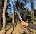 Custom Handmade Carbon Steel Blade Traditional Viking Sword   Hunting 36 Inches