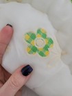 Vintage Quilted Nylon Baby Blanket Comforter Bedding Flocked Floral