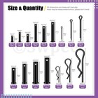 Swpeet 100pcs 10 Sizes Clevis Pins With Cotter Pin Assortment Kit  Single Hole F