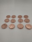 Zodiac Signs Complete Set Of 12 - 1 Oz  Copper Rounds  999 Fine Zodiac Signs 