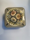 Vintage Russian Lacquer Hand Painted Box Papier Mache  Signed 4   x4   1980   s