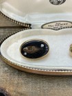 Super Cool Nos Vintage Pair Of Taxidermy Baby Fish Cufflinks In Original Case