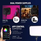Neewer Rgb168 Led Video Light Panel App Control 60w 2500k 8500k Panel   Effects