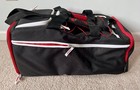 Six Pack Fitness Travel Fit Duffle Bag Insulated Meal Prep Cooler Red Black Gym