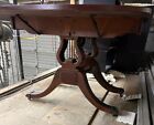  Duncan Phyfe Harp Based Dining Table With Two Leaves