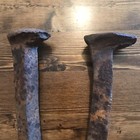 Vintage Railroad Spikes Set Antique Blacksmith Train Track Nails Art 