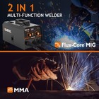 Mig Welder 2 In 1 Flux Core stick Welder 130amp 110v Gasless Mig Welding Mach   
