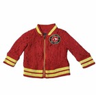 Coogi Kids Jacket Kids Size 3-6 M Red Lace Gold Shimmer Stripe Full Zip