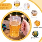 1 Pack 400ml Funny Fake Beer Mug With Handle Plastic Realistic Gag Gift Fun Prop