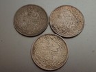 Lot Of  3  Lebanon 1952 50 Piastres Silver