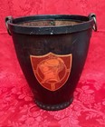Vintage Peal   Co  For Brooks Brothers Leather Fire Bucket   Made In England