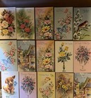 Vintage - 2 Boxes - 23 Total All Occasion Greeting Cards With Envelopes 50   s Era