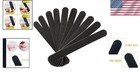 10-piece Black Nail File Set - Double-sided 100 180 Grit For Manicure   Pedicure