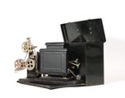 1912 Edison Home Kinetoscope W 2 Films  Slide  More   Historic Movie Projector
